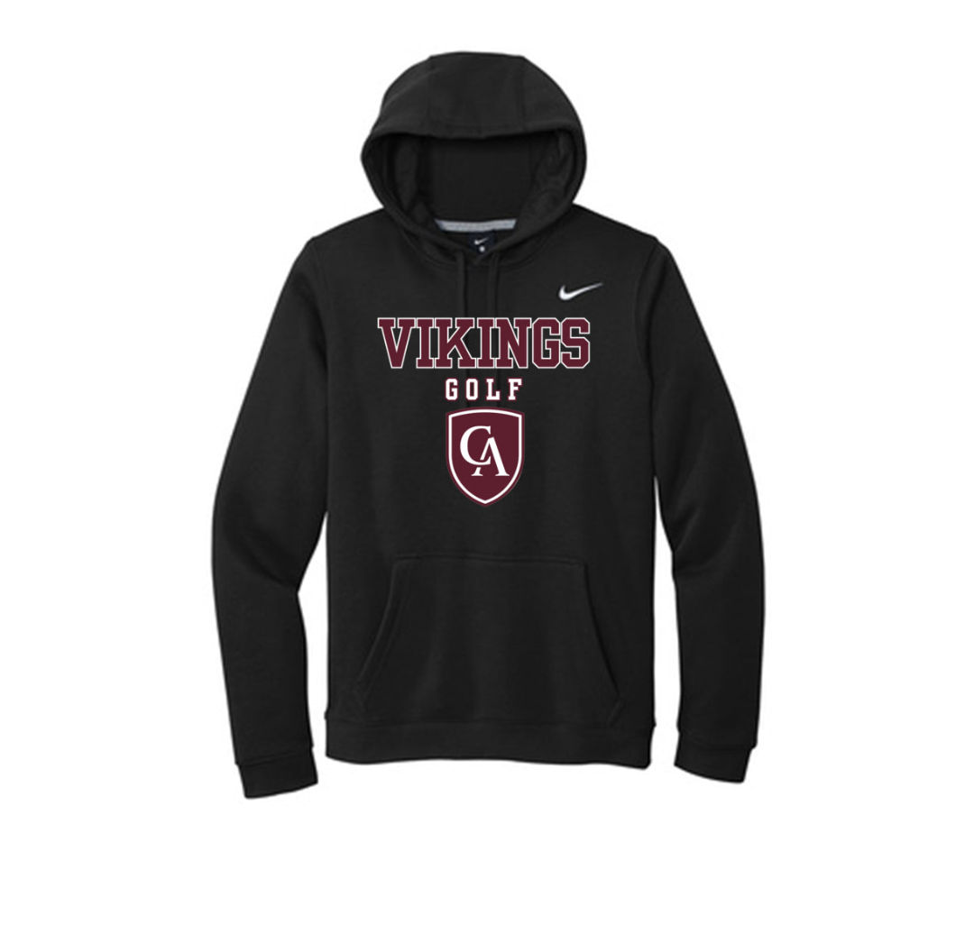 Adult Unisex Columbus Academy Vikings Golf Graphic Nike Club Fleece Hoodie