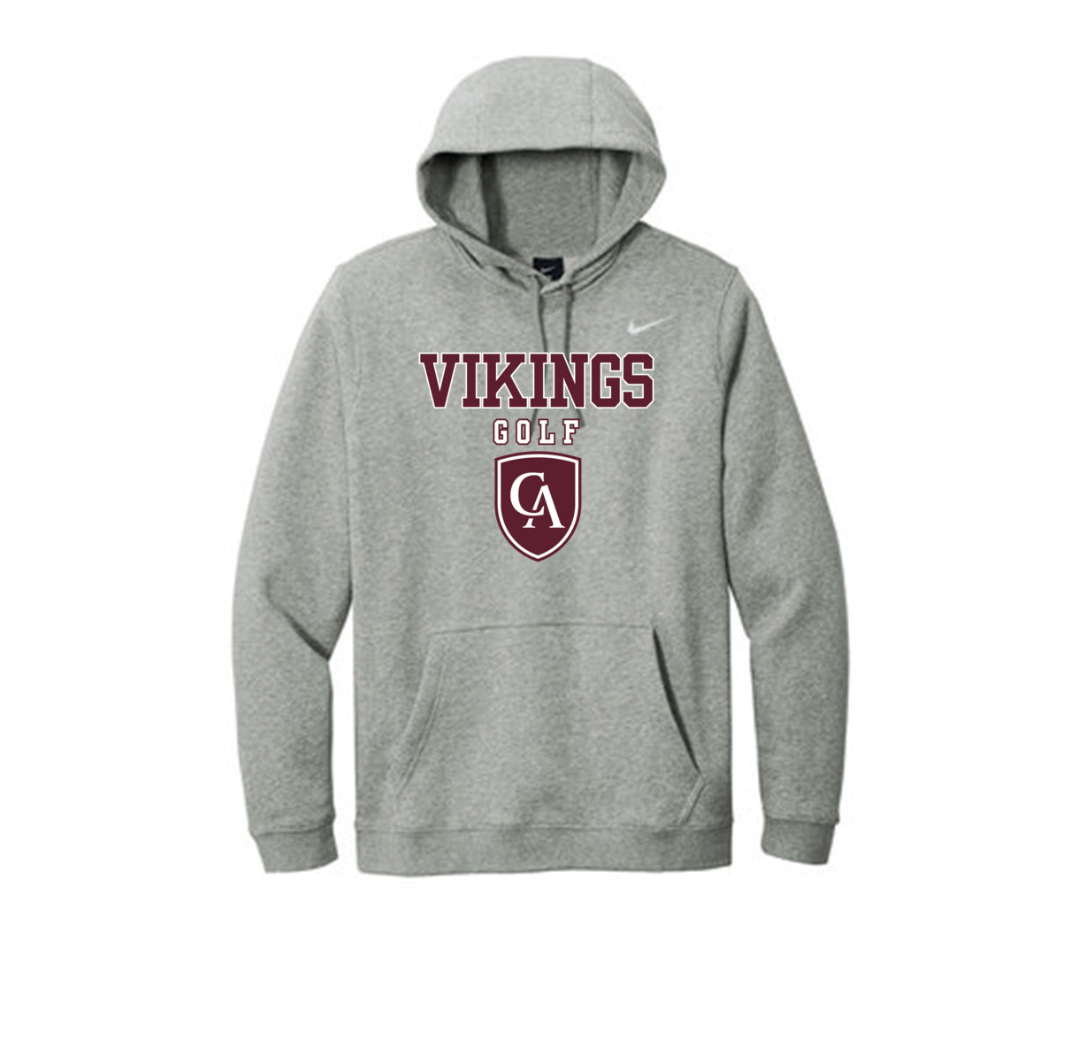 Adult Unisex Columbus Academy Vikings Golf Graphic Nike Club Fleece Hoodie