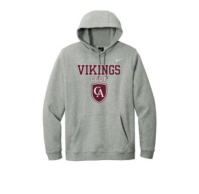 Adult Unisex Columbus Academy Vikings Golf Graphic Nike Club Fleece Hoodie