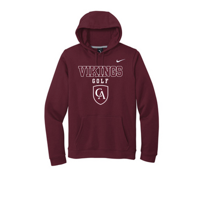 Adult Unisex Columbus Academy Vikings Golf Graphic Nike Club Fleece Hoodie