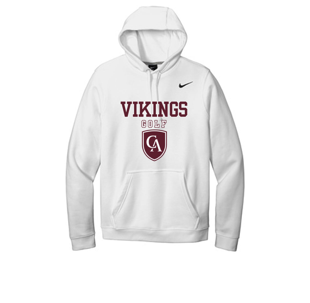 Adult Unisex Columbus Academy Vikings Golf Graphic Nike Club Fleece Hoodie