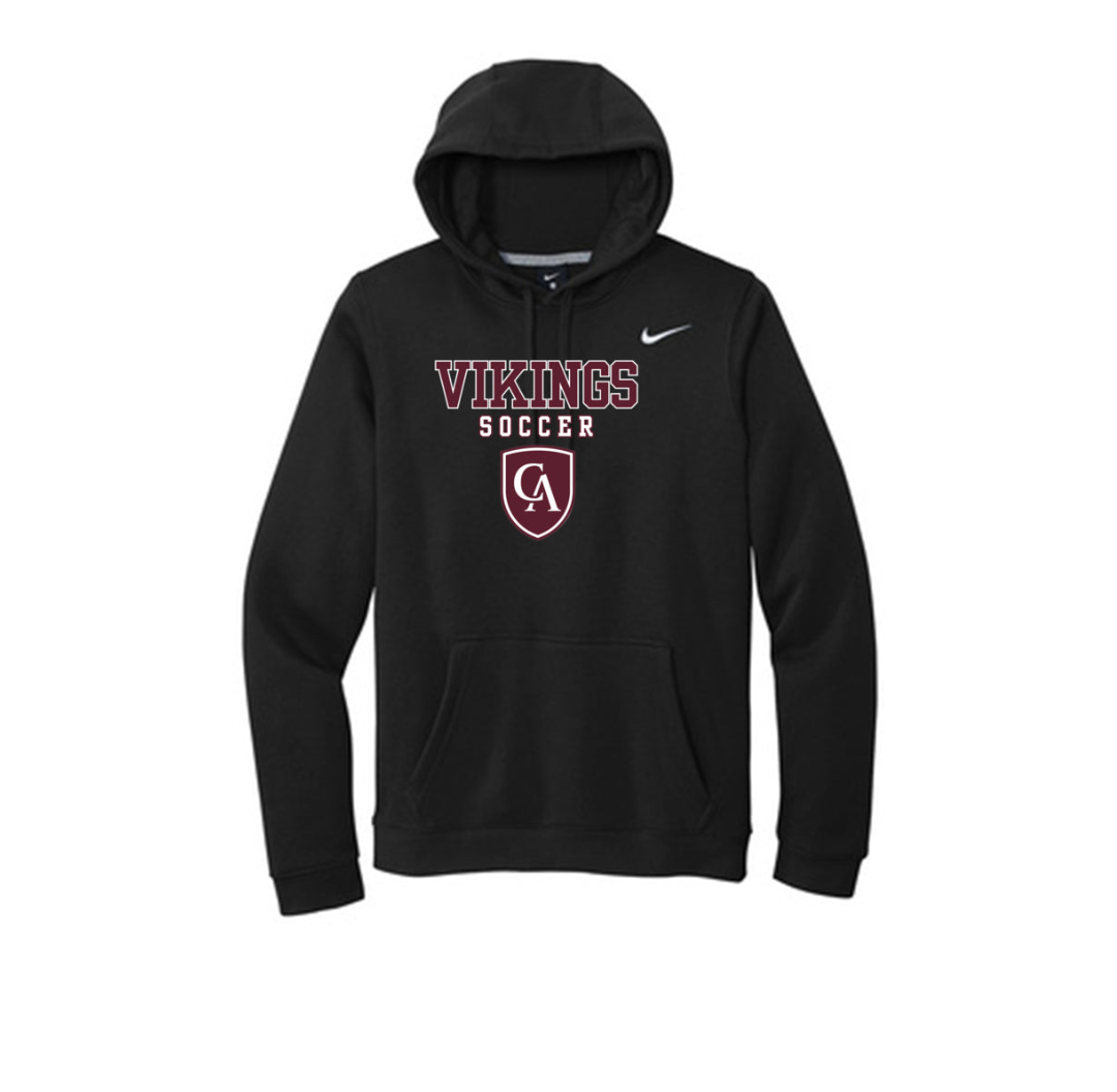 Adult Unisex Columbus Academy Vikings Soccer Graphic Nike Club Fleece Hoodie