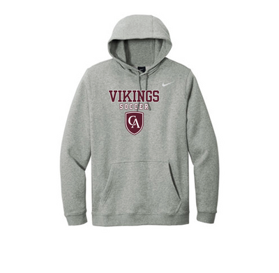 Adult Unisex Columbus Academy Vikings Soccer Graphic Nike Club Fleece Hoodie