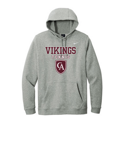 Adult Unisex Columbus Academy Vikings Tennis Graphic Nike Club Fleece Hoodie