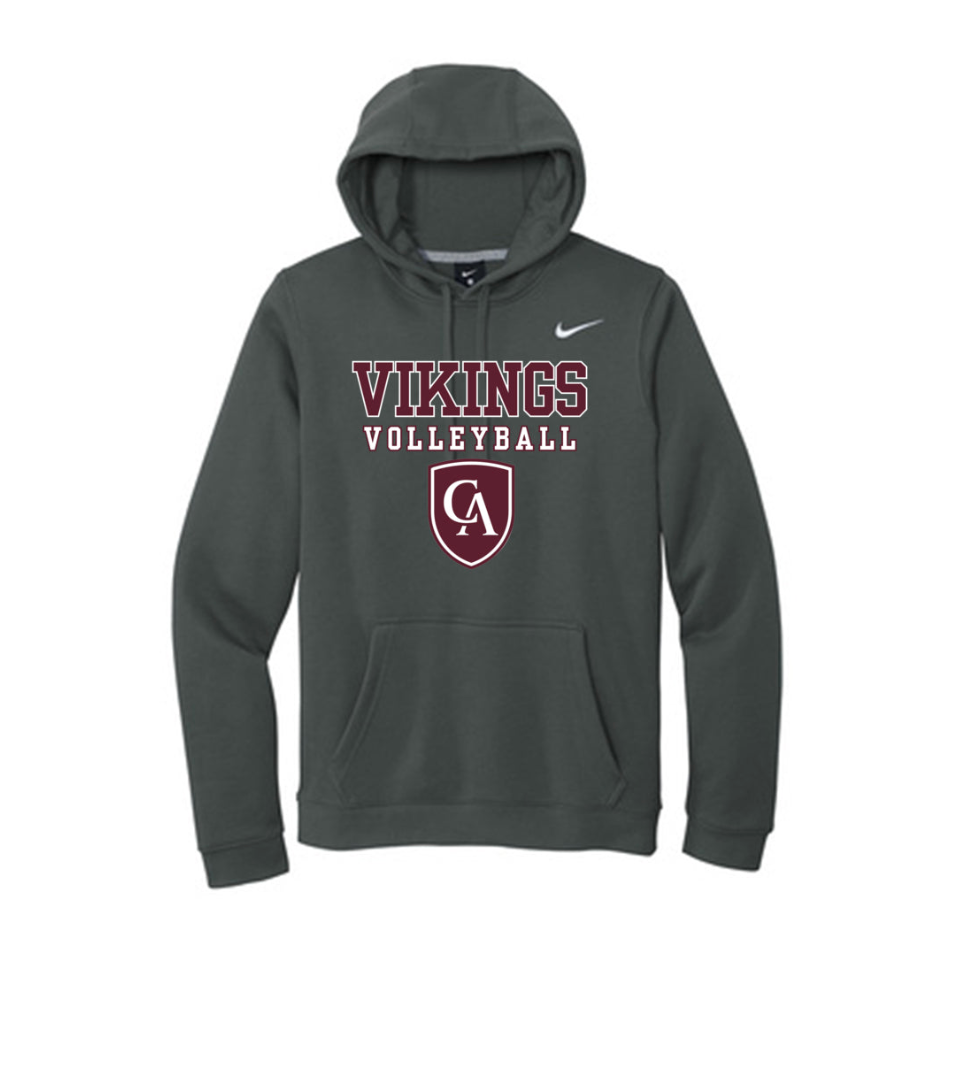 Adult Unisex Columbus Academy Vikings Volleyball Graphic Nike Club Fleece Hoodie