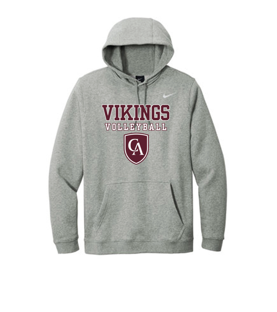 Adult Unisex Columbus Academy Vikings Volleyball Graphic Nike Club Fleece Hoodie