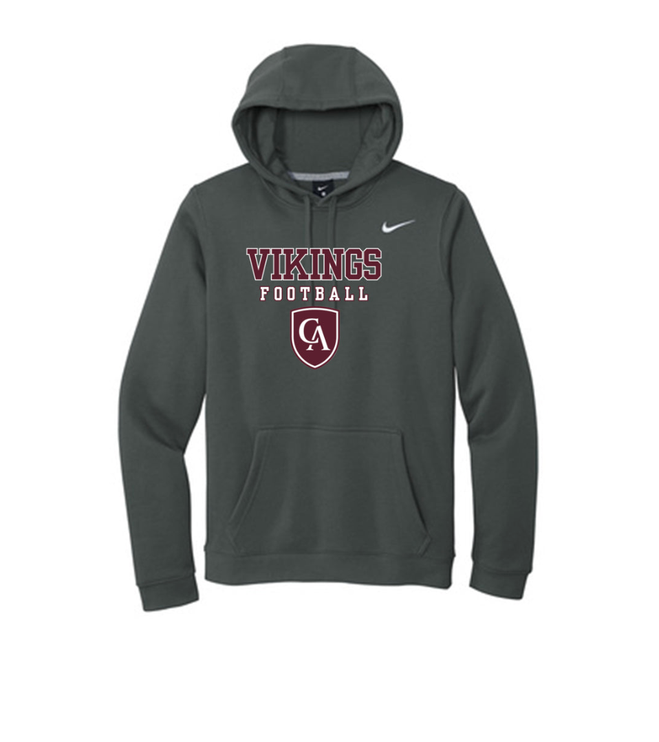 Adult Unisex Columbus Academy Vikings Football Graphic Nike Club Fleece Hoodie