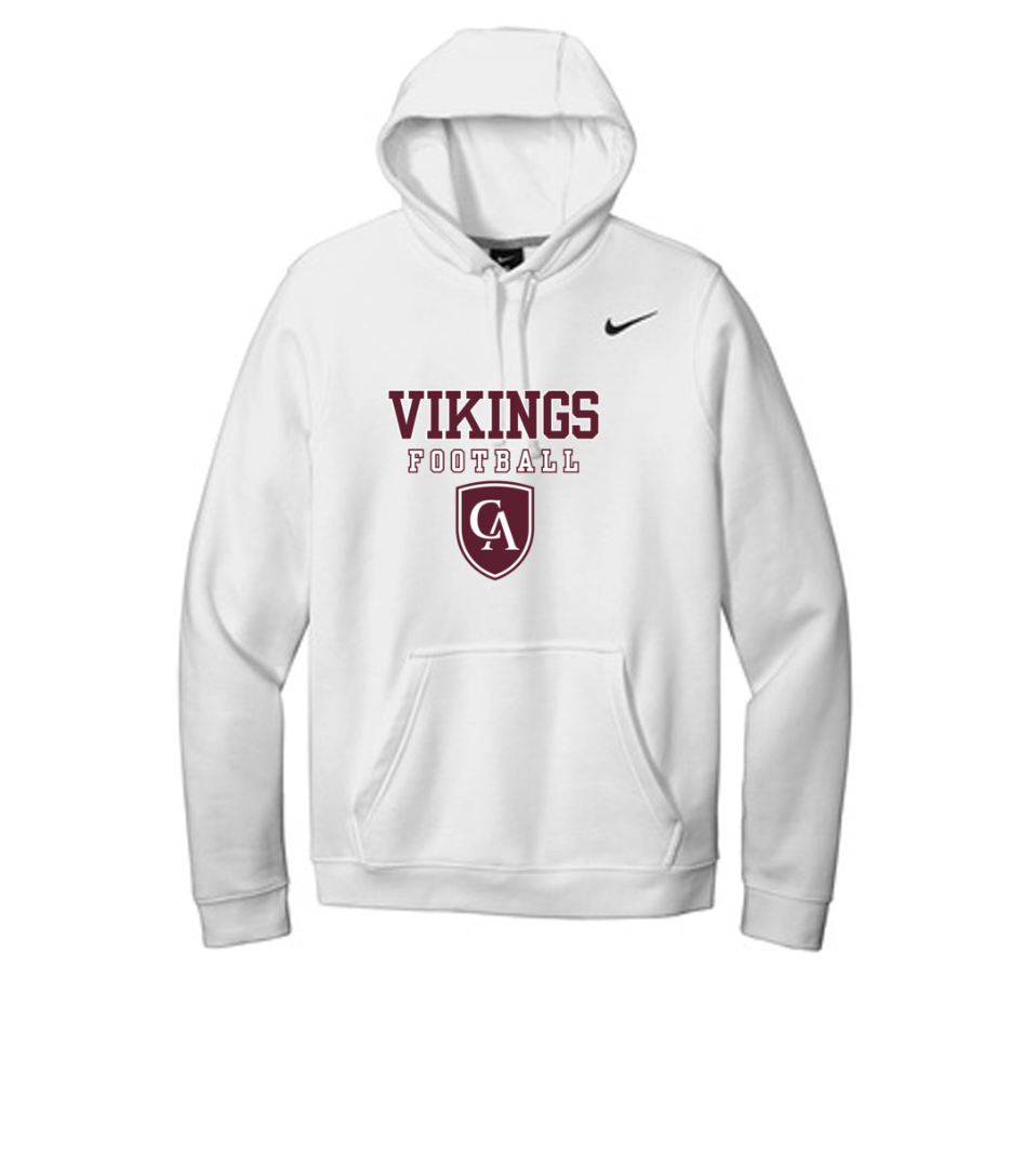 Adult Unisex Columbus Academy Vikings Football Graphic Nike Club Fleece Hoodie