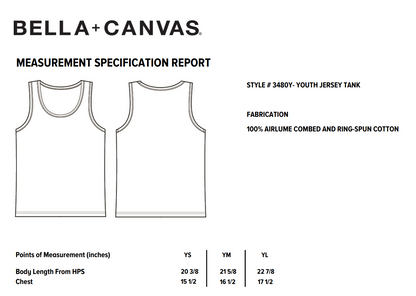 Youth Eagles Vertical Cheer Graphic Tank