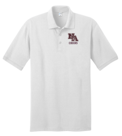 2025-26 Youth Sizing 8th-12th Grade Choir Concert Polo - New Albany Eagles