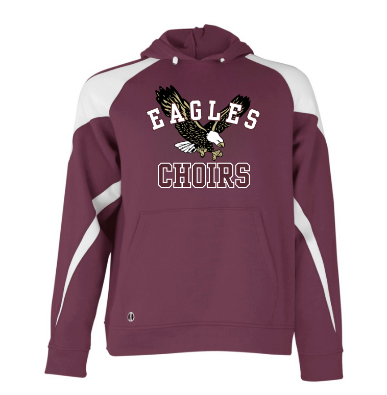 Adult Unisex Flying Choirs Eagle Graphic Holloway Colorblock Fleece Hoodie