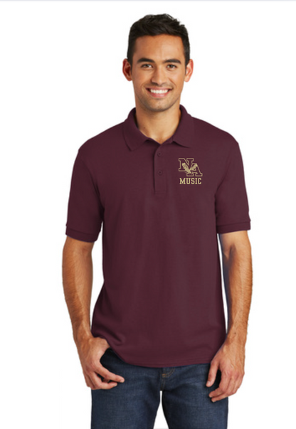 2025-26 Adult Unisex Sizing Middle School Band, Orchestra and Choir Concert Polo - New Albany Eagles