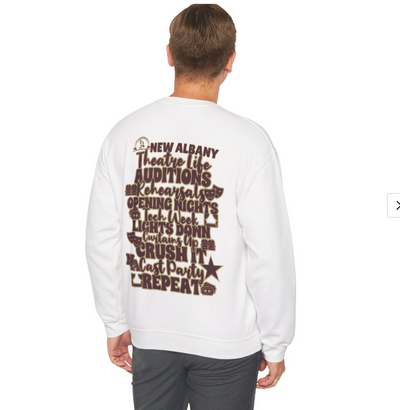 Adult Unisex New Albany Theatre Cast & Crew Graphic Sweatshirt