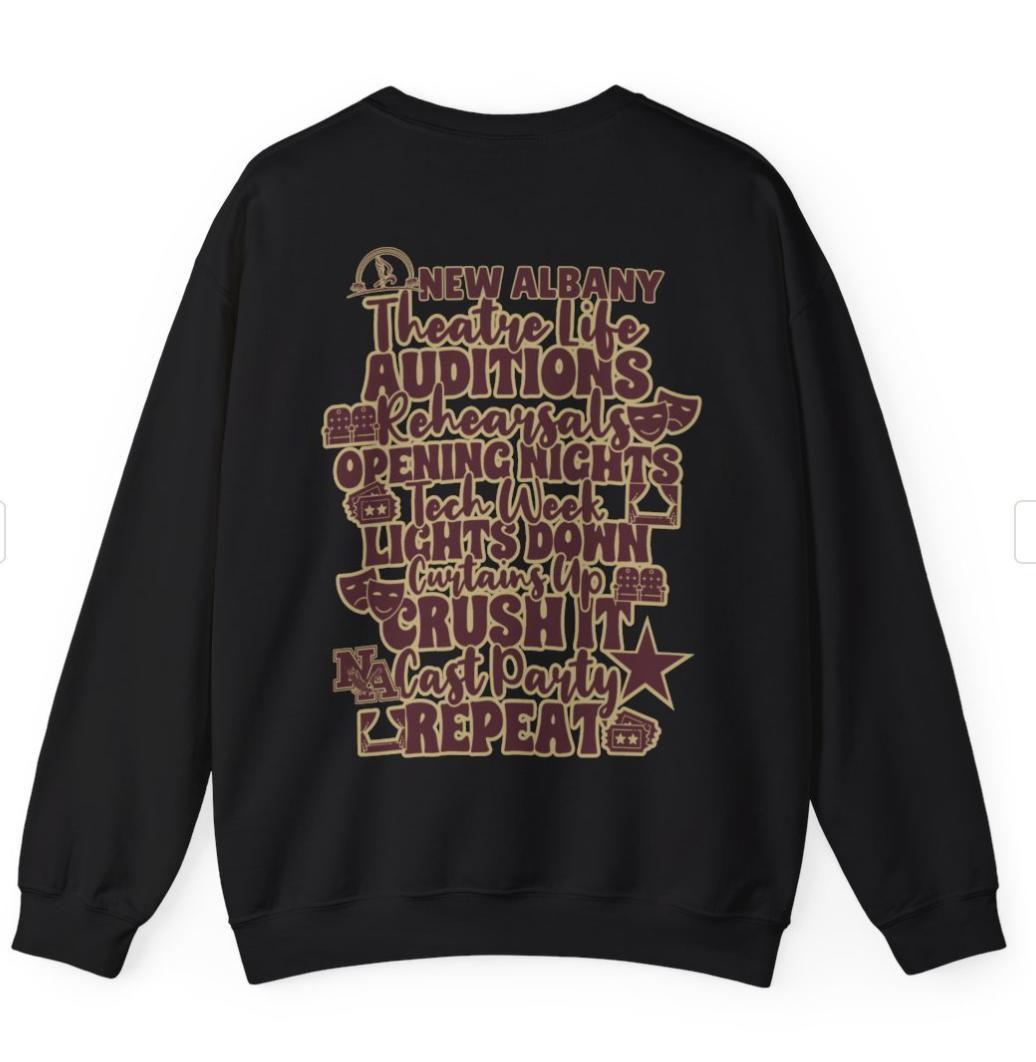Adult Unisex New Albany Theatre Cast & Crew Graphic Sweatshirt