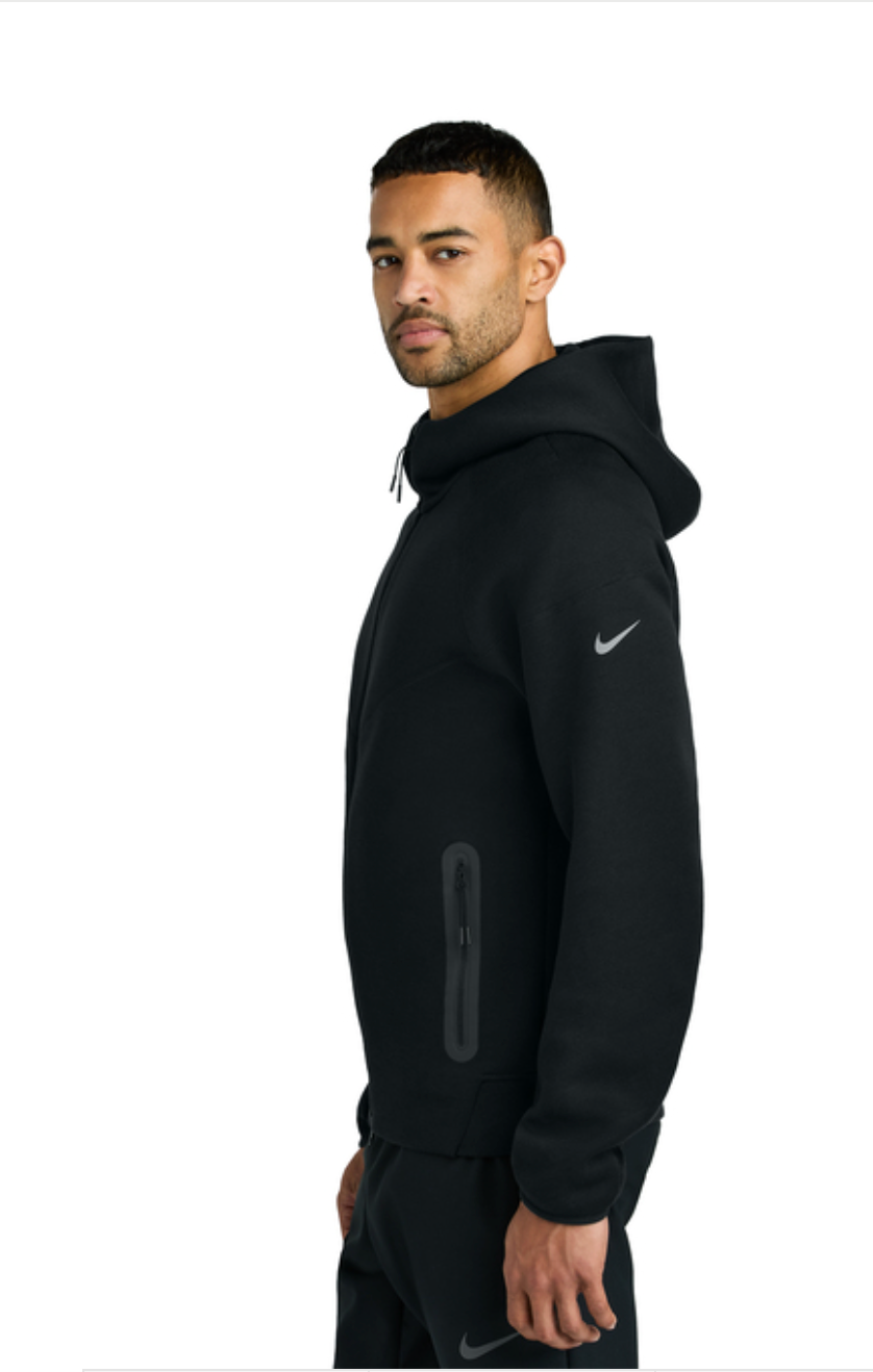 Adult Unisex Nike Tech Fleece Full Zip-Hoodie with Embroidered Classic Logo