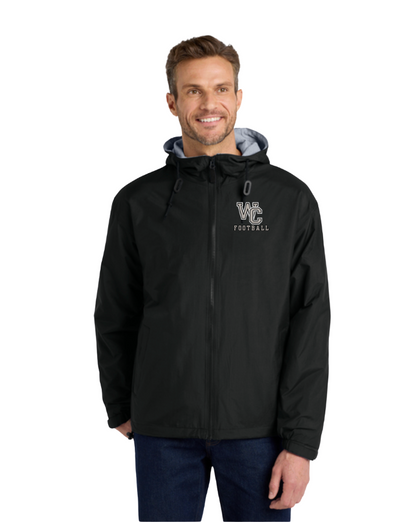 Adult Unisex Westerville Central Football Wind & Water Resistant Full Zip Hooded Jacket