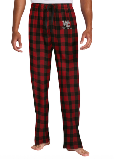 Adult Unisex Westerville Central Football Logo Flannel Pajama Pants