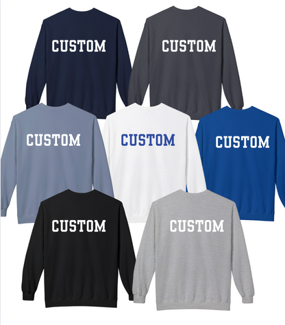 Adult Unisex Choose your Graphic Sweatshirt with Customized Back - Bridgeway