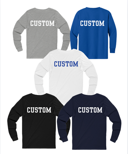 Youth Choose your Graphic Long Sleeve Classic Tee with Customized Back - Bridgeway