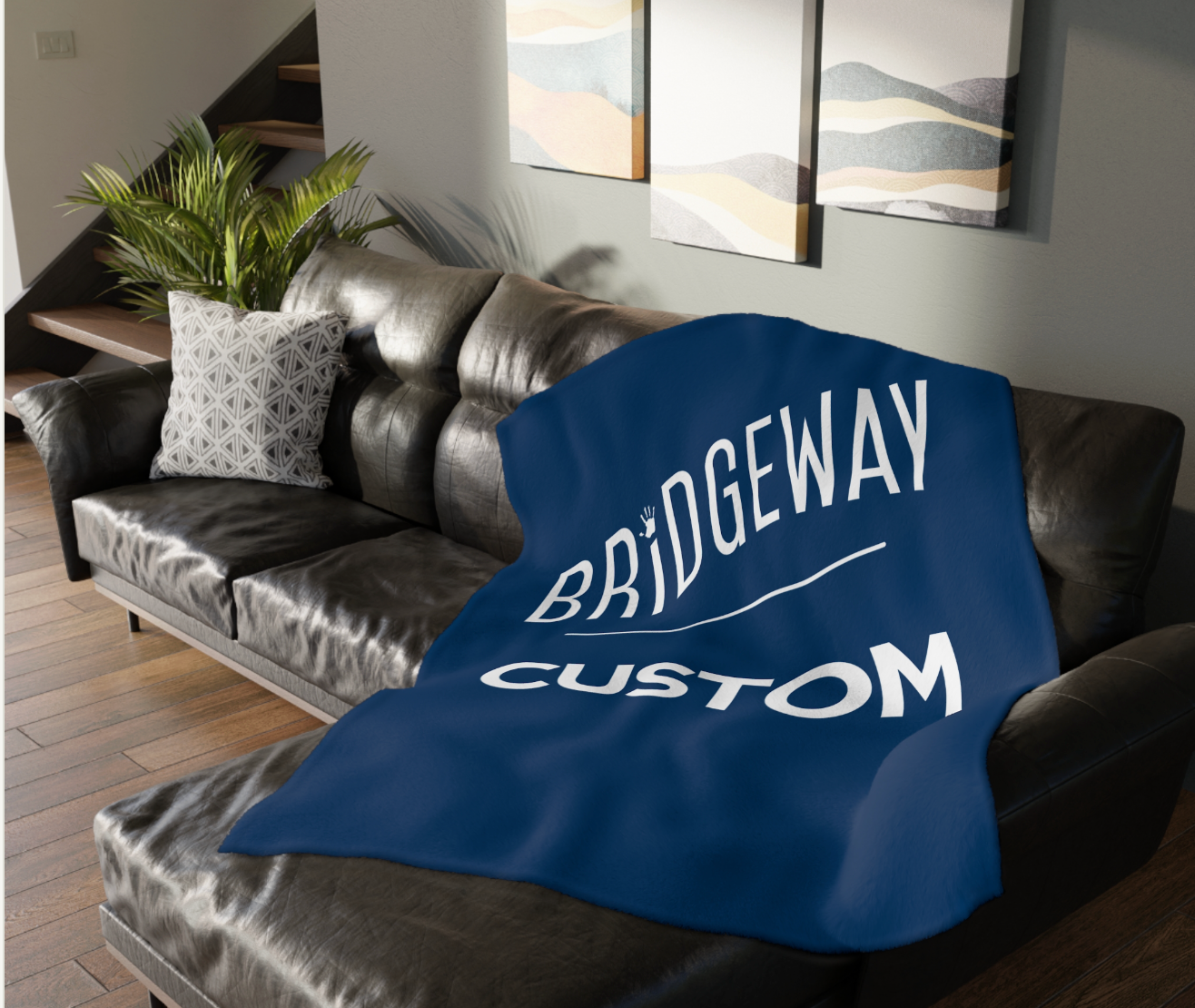 CUSTOMIZED Choose your Graphic Super Soft Reversible Velveteen Microfiber Blanket (Two-sided print) - Bridgeway