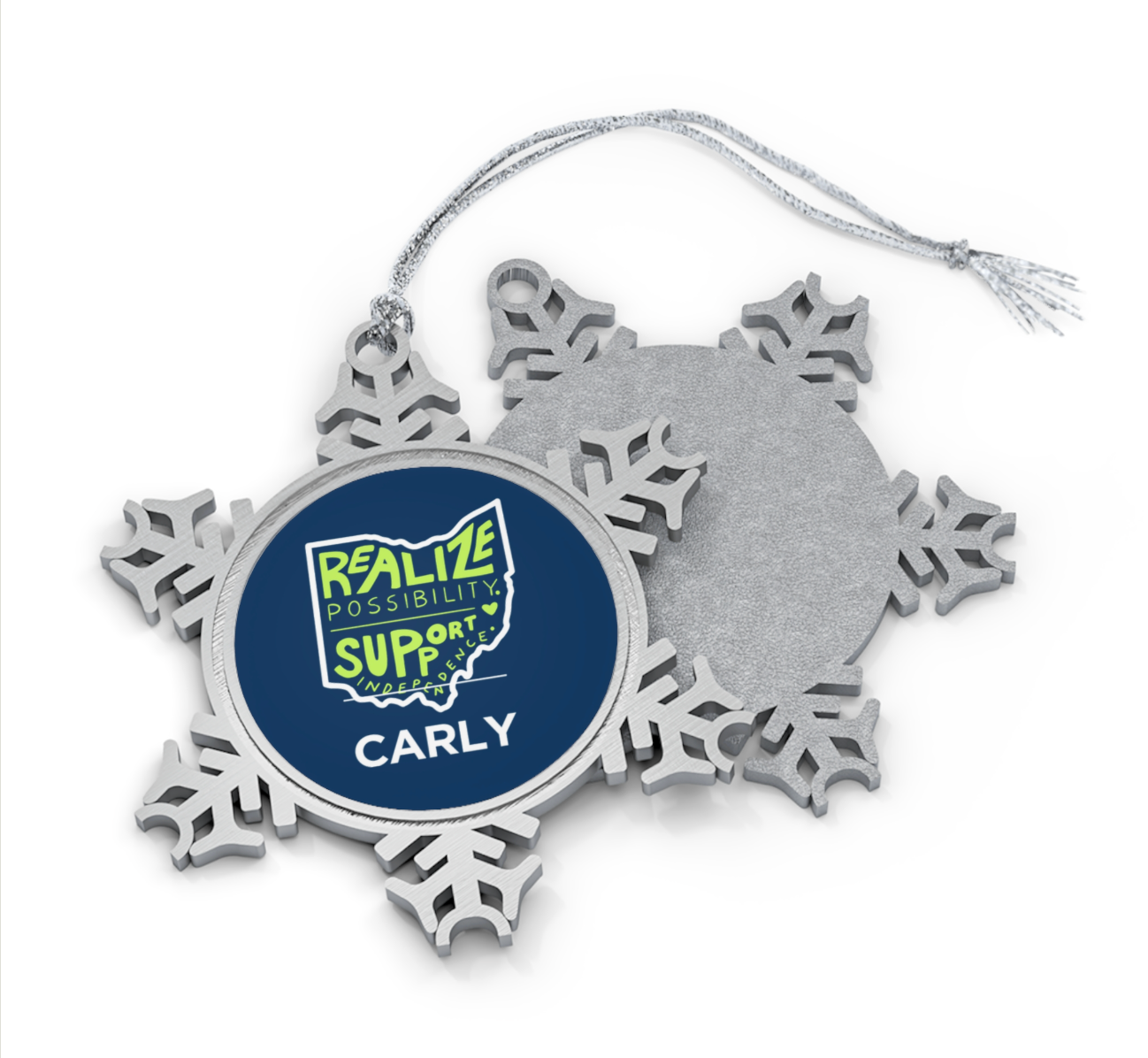 Pewter Snowflake Ornament - Bridgeway