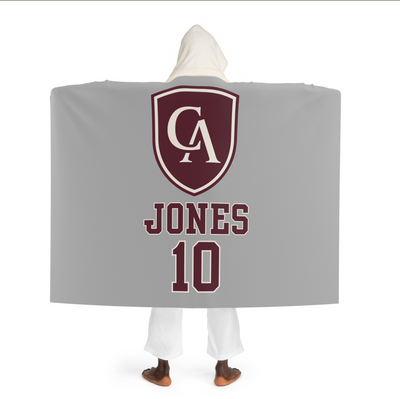Columbus Academy Hooded Sherpa Fleece Blanket - CUSTOMIZED
