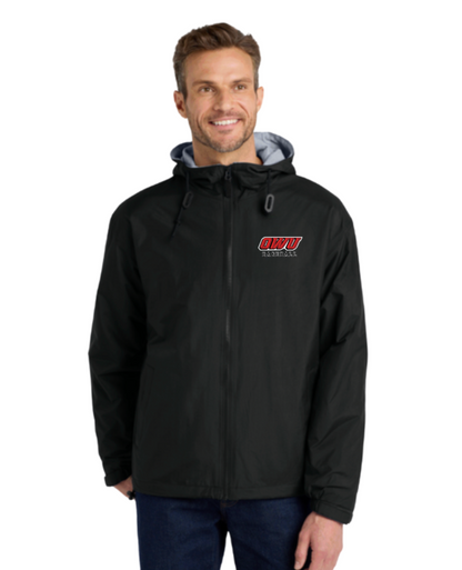 Adult Unisex OWU Bishops Baseball Wind & Water Resistant Full Zip Hooded Jacket