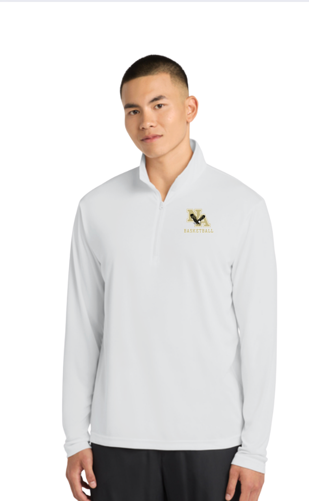 Men's New Albany Basketball Sport-Tek Quarter Zip Pullover