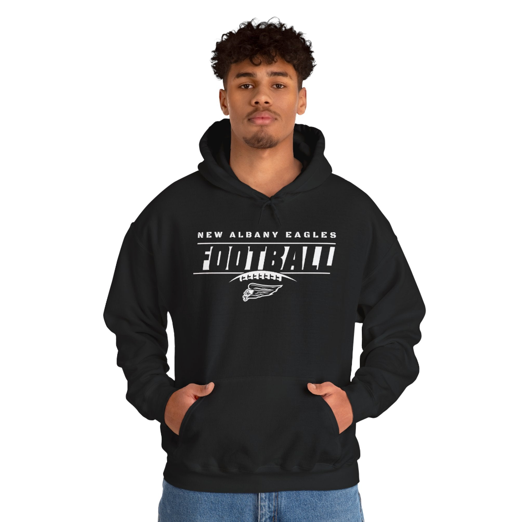 Adult Unisex New Albany Eagles Goal Line Graphic Hoodie