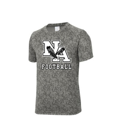 Youth New Albany Eagles Football Short Sleeve Digi Camo Competitor Performance Tee