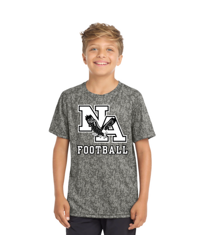 Youth New Albany Eagles Football Short Sleeve Digi Camo Competitor Performance Tee