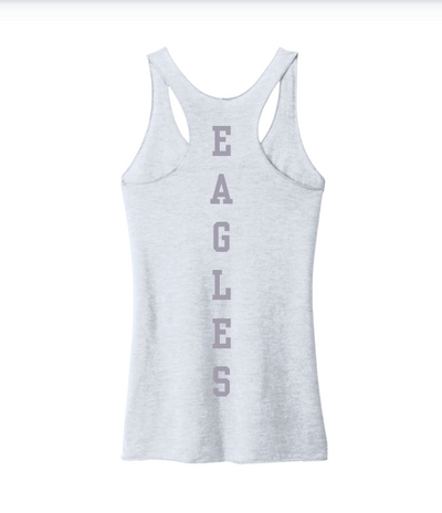 Women's Grey Tonal NA Logo Graphic Super Soft Racerback Tank
