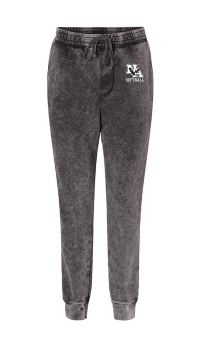 Adult Unisex New Albany Softball Logo Graphic Mineral Wash Jogger