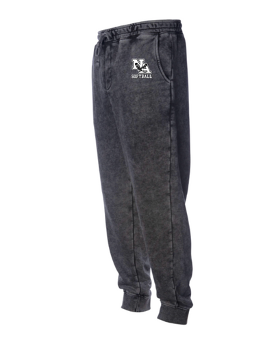 Adult Unisex New Albany Softball Logo Graphic Mineral Wash Jogger