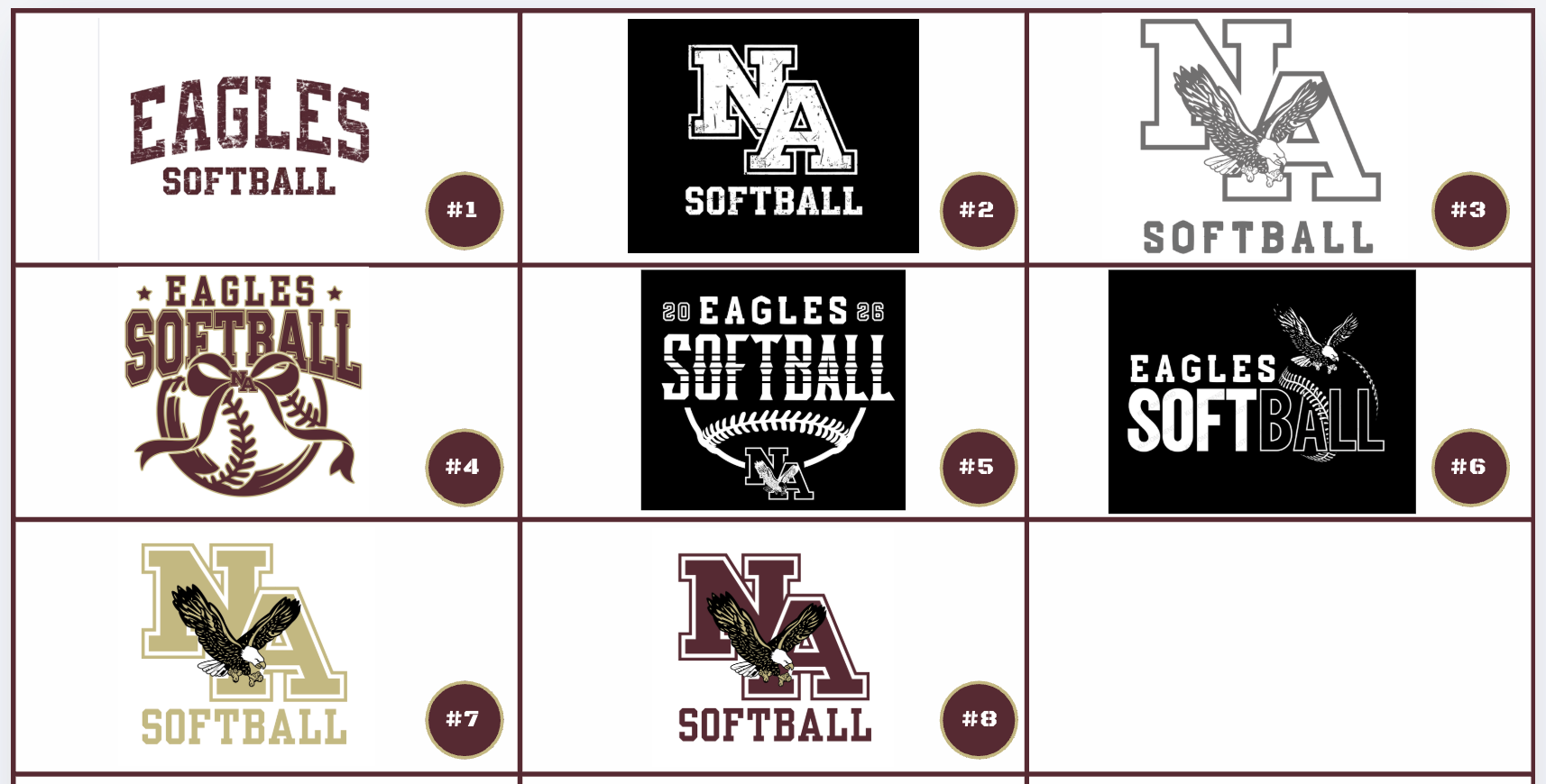 Adult Unisex Choose your Graphic Short Sleeve Soft Tee with Customized Back - New Albany SOFTBALL