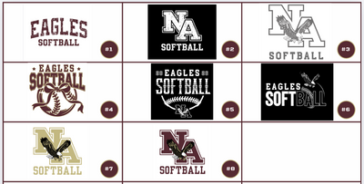 Adult Unisex Choose your Graphic Short Sleeve Soft Tee with Customized Back - New Albany SOFTBALL