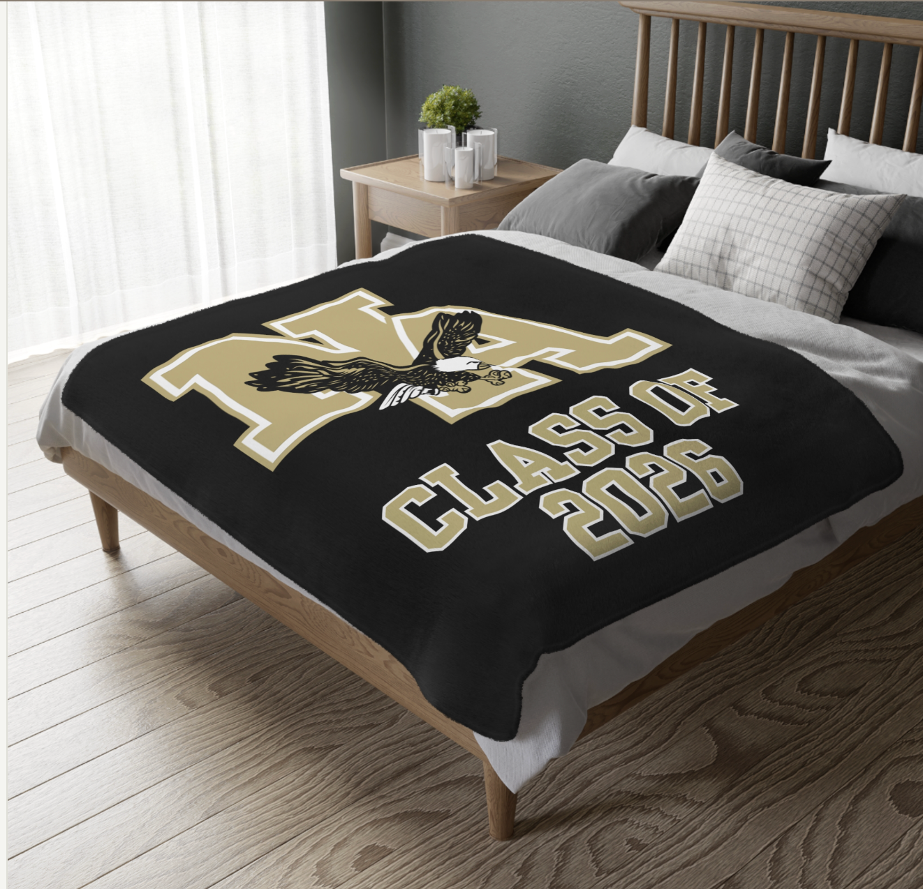 CUSTOMIZED Choose your Graphic Super Soft Reversible Velveteen Microfiber Blanket (Two-sided print) - New Albany SOFTBALL