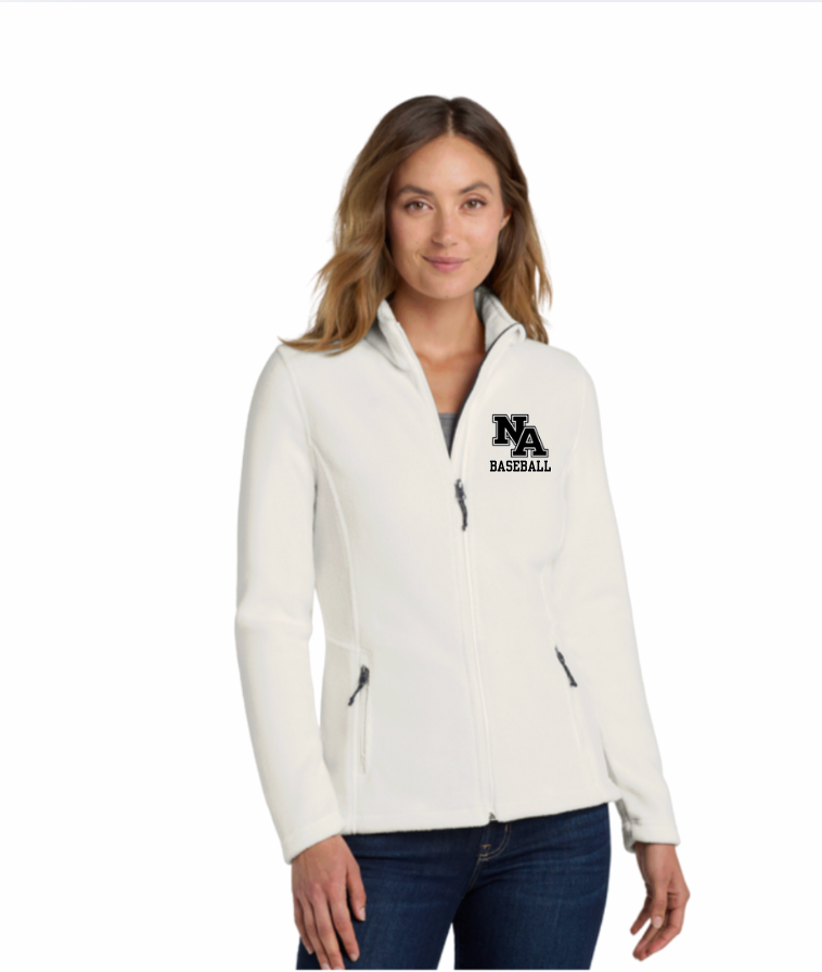 Women's Fleece Full Zip with Embroidered NA Baseball Logo