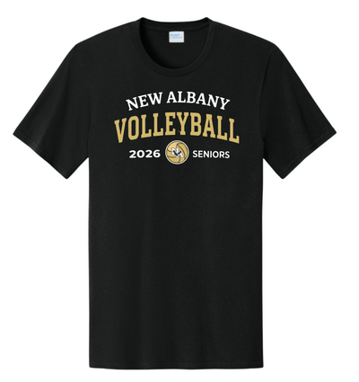 Adult Unisex Official 2026 New Albany Boys Volleyball Senior Graphic Super Soft Short Sleeve Tee