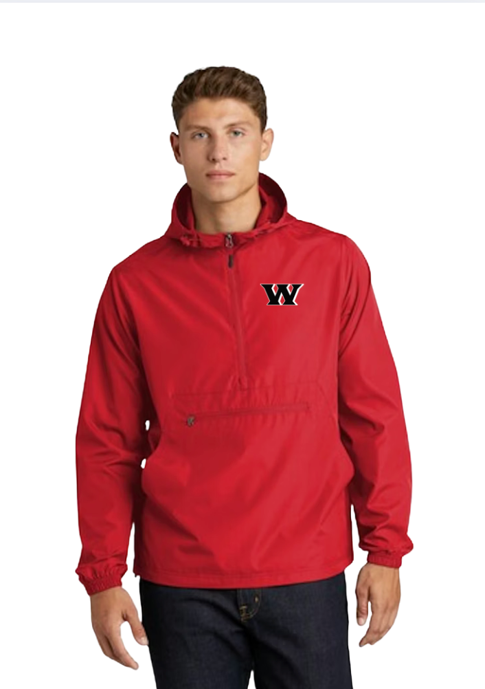 Adult Unisex Weir Logo Sport-Tek Water and Wind-Resistant Packable Anorak Jacket