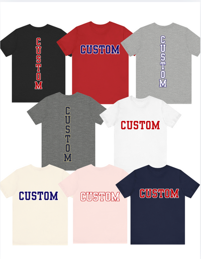 Youth Choose your Graphic Short Sleeve Soft Tee with Customized Back - Stingers Softball