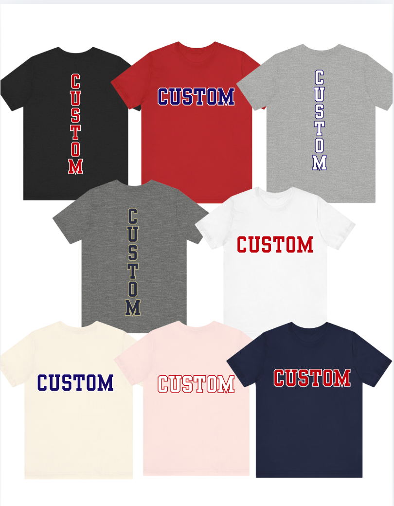 Adult Unisex Choose your Graphic Short Sleeve Soft Tee with Customized Back - Stingers Softball