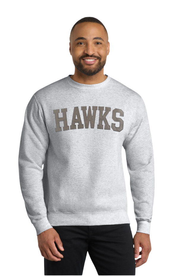 Adult Unisex Westerville Central Varsity Patch Letter Embroidered Sweatshirt
