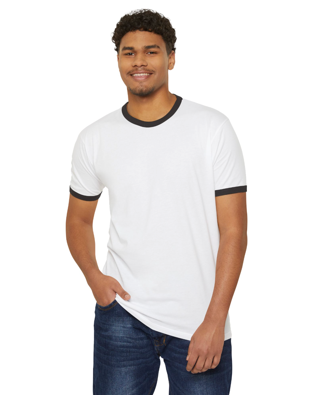 Adult Unisex Choose your Graphic Short Sleeve Ringer Tee - Akhia