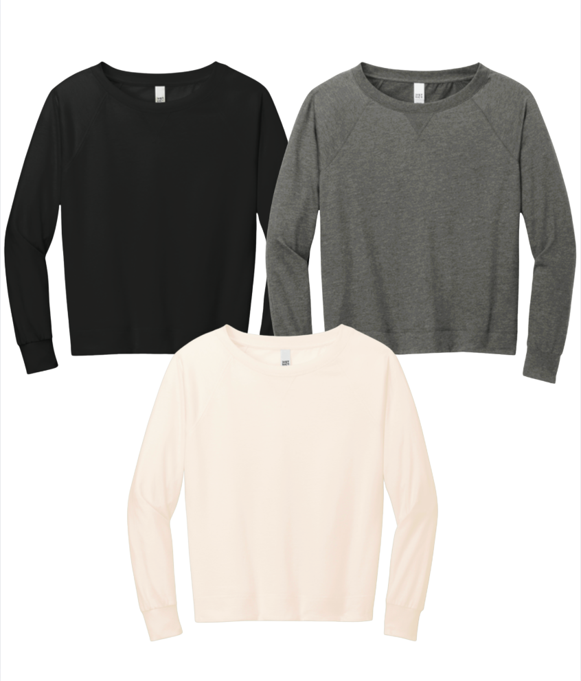 Women’s Choose your Graphic Featherweight French Terry Long Sleeve Crewneck - Akhia