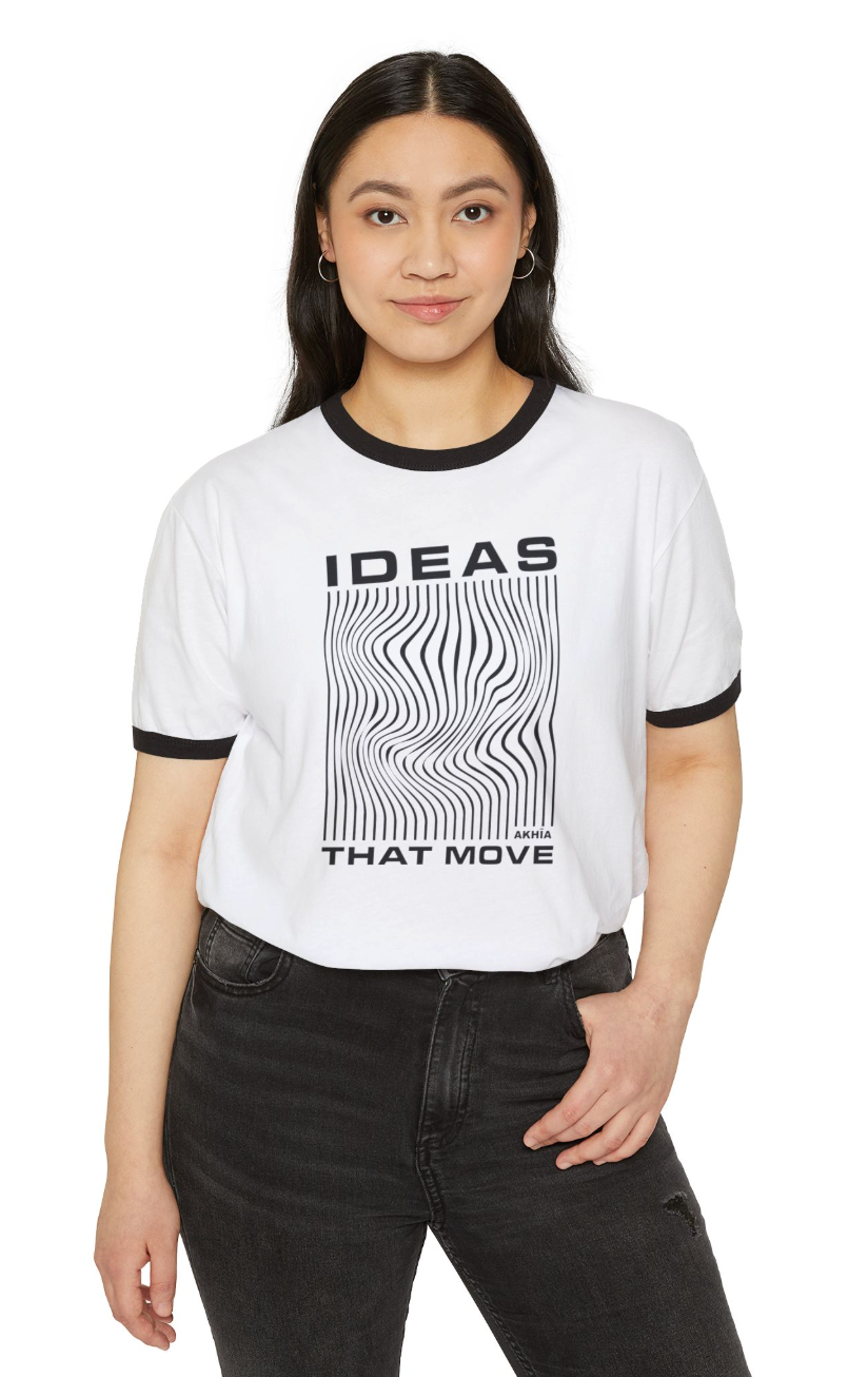 Adult Unisex Choose your Graphic Short Sleeve Ringer Tee - Akhia