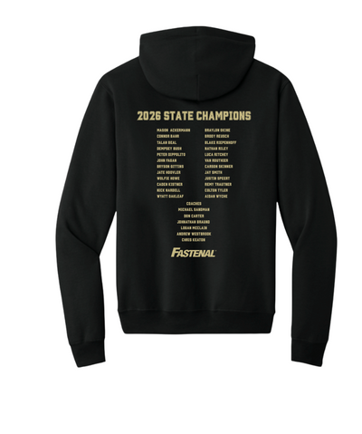 Youth NAHS Baseball Official 2026 STATE CHAMPION Fleece Hoodie