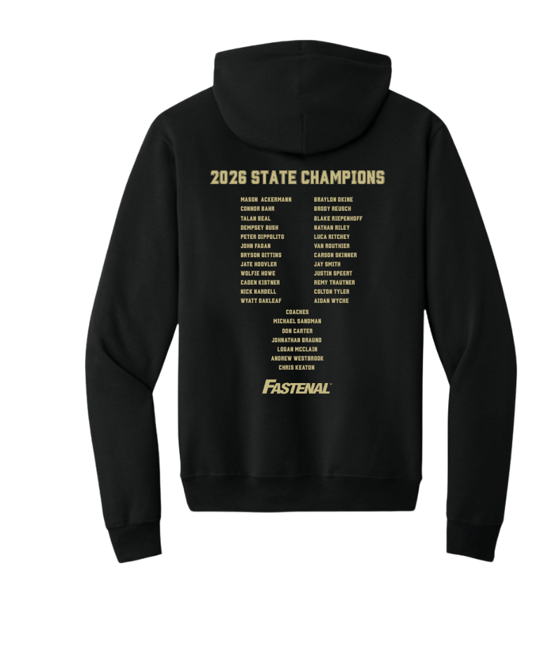 Adult Unisex NAHS Baseball Official 2026 STATE CHAMPION Fleece Hoodie
