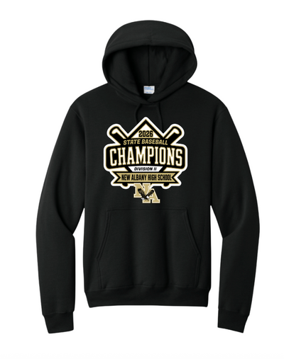 Adult Unisex NAHS Baseball Official 2026 STATE CHAMPION Fleece Hoodie