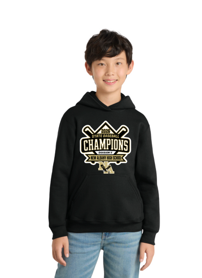 Youth NAHS Baseball Official 2026 STATE CHAMPION Fleece Hoodie